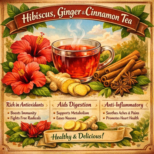 Hibiscus, Ginger, & Cinnamon tea 20 tea bags